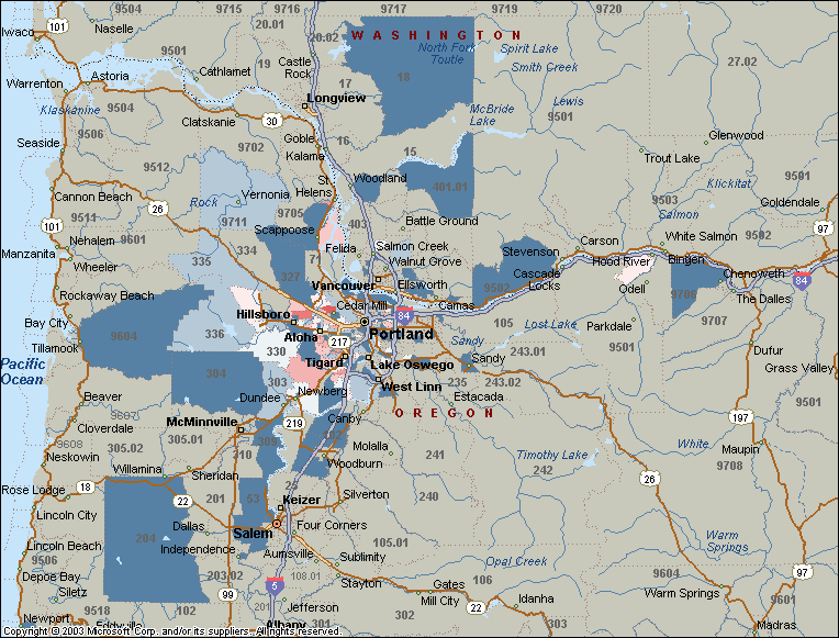 CIS Online Students all Campus oct04  - Count of First-Name by Census Tract